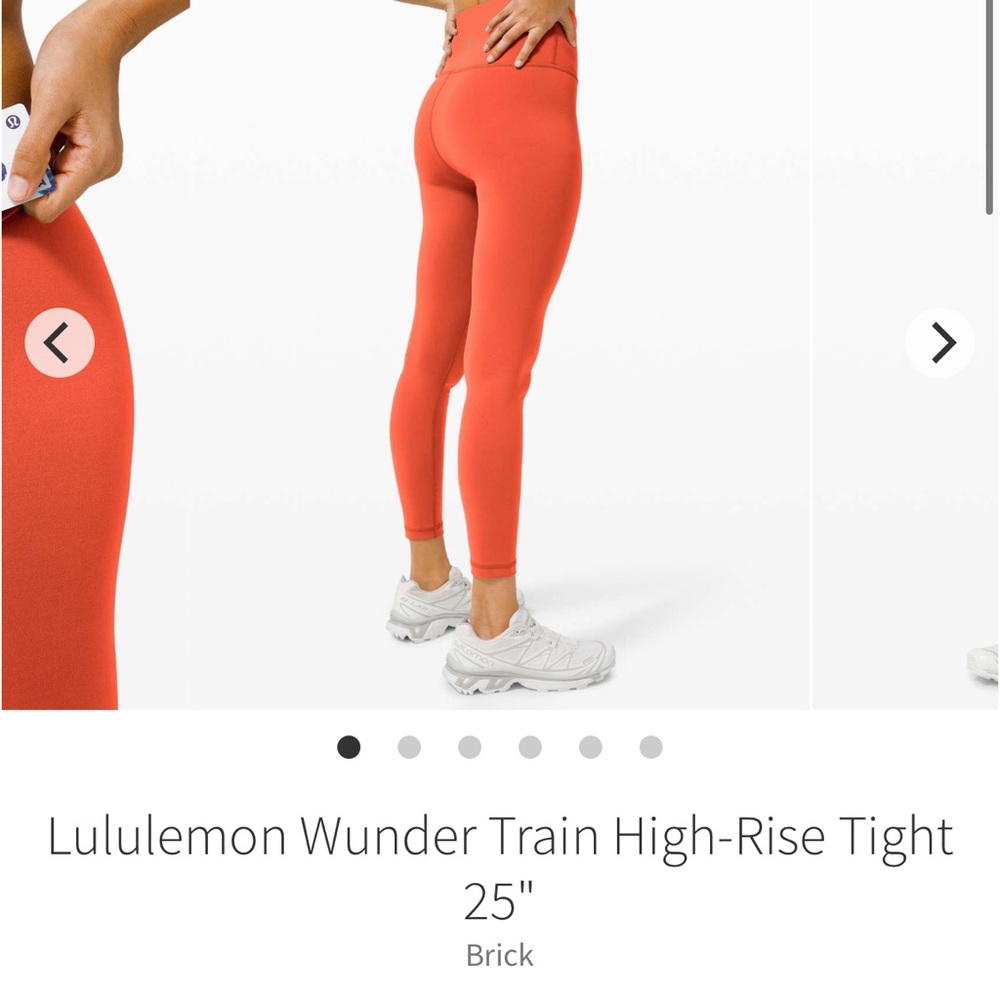 lululemon wunder train legging 25”